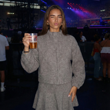 Annabelle | Cropped Brushed Knit Bomber & Mini Skirt Set