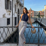 Isolde | Wide-Leg Halter Neck Jumpsuit