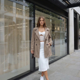 Seraphina | Cropped Double-Breasted Trench Coat