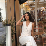 Arabella | Coordinated Tailored Vest and Wide-Leg Trouser Set