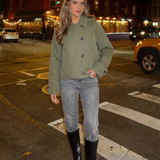 Elowen | Women’s Cropped Windbreaker Jacket with Hood