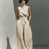 Phoebe | Women's Wide-Leg Sleeveless Jumpsuit
