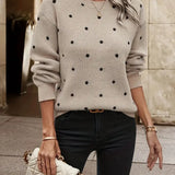 Beatrix | Women's Polka Dot Knitted Sweater