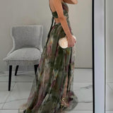 Maisie | Floral Maxi Gown with Adjustable Straps