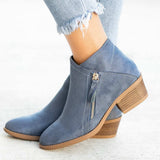 Blaire | Women's ankle boots with side zip and low heel"