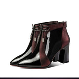 Tamsin | Pointed zippered ankle boots with elegant heel