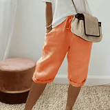 Torvain | Knee-Length Harem Shorts in Cotton Blend