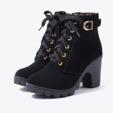 Harriet | Cross-strap ankle boots with modern edge