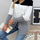Archie | Women's Patchwork Knit Vest with Refined Collar