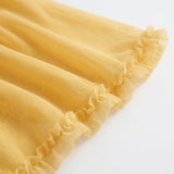 Octavia | High-Low Maxi Dress with Ruffle Detail