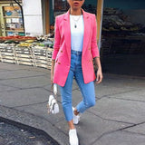 Grace | Long Double-Breasted Blazer with Tailored Fit