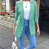 Grace | Long Double-Breasted Blazer with Tailored Fit