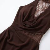 Esme | Women’s Lace Halter Maxi Dress for Elegant Occasions