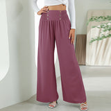 Harvey | High-waisted wide-leg trousers with elastic waistband