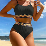 Mirella | High-Waisted Textured Bikini Set