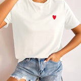 Nanna | Heart Detail T-shirt For Women