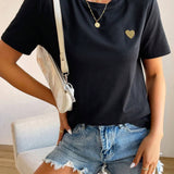 Nanna | Heart Detail T-shirt For Women