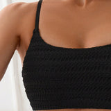 Norevia | Textured High-Waisted Bikini Set