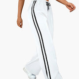 Bonnie | Women's wide-leg trousers with sporty side stripes
