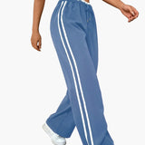 Bonnie | Women's wide-leg trousers with sporty side stripes