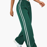 Bonnie | Women's wide-leg trousers with sporty side stripes