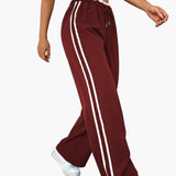Bonnie | Women's wide-leg trousers with sporty side stripes