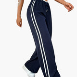 Bonnie | Women's wide-leg trousers with sporty side stripes