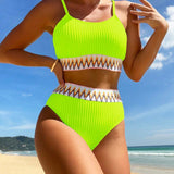 Mirella | High-Waisted Textured Bikini Set