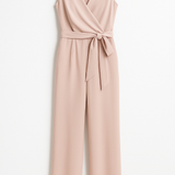Esme | Stylish Jumpsuit with Wrap Neckline and Waist Tie