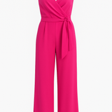 Esme | Stylish Jumpsuit with Wrap Neckline and Waist Tie