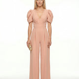 Phoebe | Elegant Puff Sleeve Jumpsuit with Wide Leg Design
