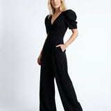 Phoebe | Elegant Puff Sleeve Jumpsuit with Wide Leg Design
