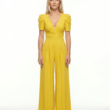 Phoebe | Elegant Puff Sleeve Jumpsuit with Wide Leg Design