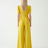 Phoebe | Elegant Puff Sleeve Jumpsuit with Wide Leg Design