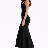 Ophelia | Satin Midi Dress with Cowl Neck