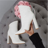 Skye | Women’s Leather Ankle Boots with Heel