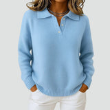 Amelia | Oversized Polo Collar Sweater