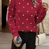Beatrix | Women's Polka Dot Knitted Sweater