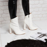 Skye | Women’s Leather Ankle Boots with Heel