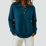 Amelia | Oversized Polo Collar Sweater