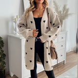 Clara | Heart Detail Fitted Cardigan