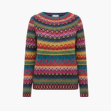 Arthur | Women's Round Neck Multicoloured Striped Knit Sweater