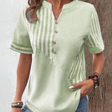 Beatrice | Striped Cotton Blouse for Effortless Everyday Style