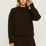 Theo | Knitted Two-Piece Set with Relaxed Sweater and Mini Skirt