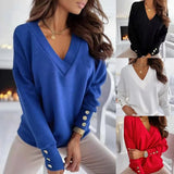 Autumn | Women's V-Neck Knit Sweater