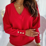 Autumn | Women's V-Neck Knit Sweater