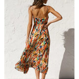 Florence | Elegant Colourful Midi Summer Dress