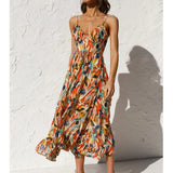 Florence | Elegant Colourful Midi Summer Dress