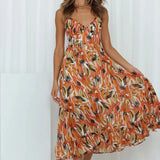 Florence | Elegant Colourful Midi Summer Dress