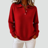 Amelia | Oversized Polo Collar Sweater
